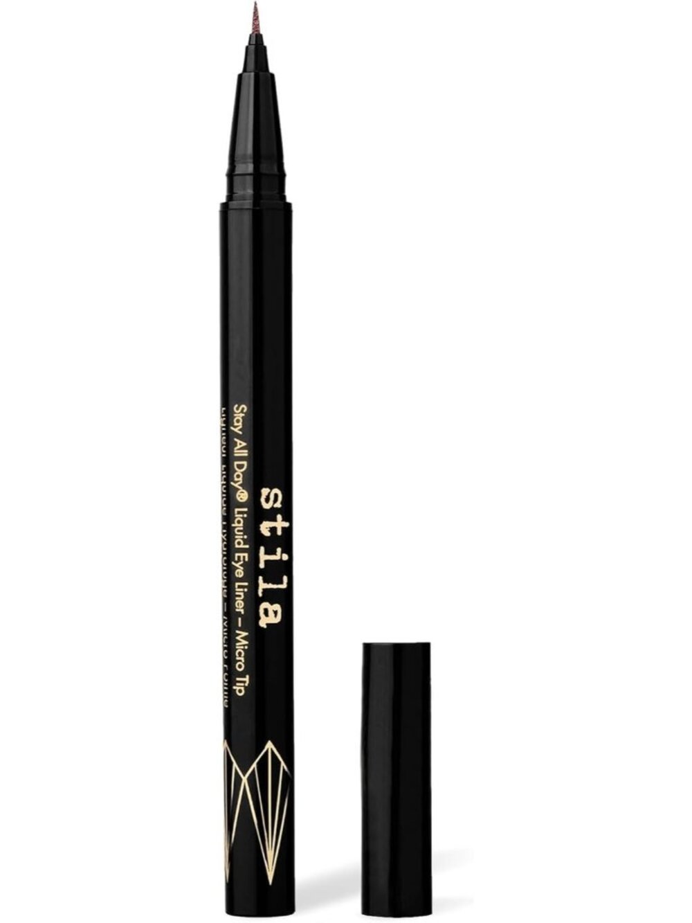 Stila Stay All Day Microtip Liquid Eye Liner Shimmering Garnet Waterproof New